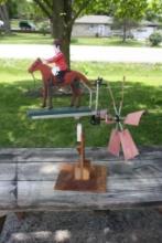 VINTAGE AMERICAN CRAFTSMAN FARM WIND DISPLAY SIGN WHIRLIGIG BARN