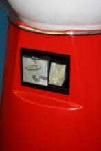MASSIVE VICTOR 6.5 GUMBALL MACHINE, EXCELLENT CONDITION WITH 3 CASES OF GUMBALLS, COIN OP,