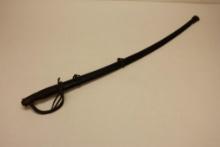 US ARMY CIVIL WAR UNION MILITARY SWORD, 1864 CALVERY SAGER WITH SCABBARD, MANSFIELD AND LAM, RARE