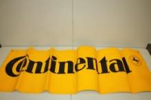 CONTINENTAL CARD STOCK TIRE ADVERTISING SIGN, 6'