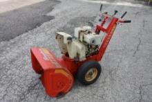 VINTAGE SIMPLICITY 860 8HP 2 STAGE SNOWBLOWER, BRIGGS ENGINE, SELF PROPELLED, ENGINE TURNS OVER