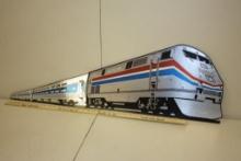 CARDBOARD AMTRAK ADVERTISING ENGINE CARS SLEEPING 3D