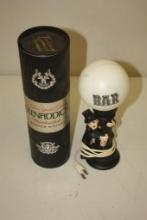 VINTAGE BAR LIGHT, LIGHTED WITH GLENFIDDICH SCOTCH WHISKEY BOX