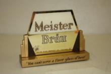 MEISTER BRAU PETER HAND CHICAGO CASH RESISTER BEER SIGN