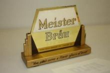 MEISTER BRAU PETER HAND CHICAGO CASH RESISTER BEER SIGN