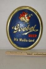 VINTAGE GOEBEL BEER SIGN, DETROIT, PRODUCED BY BASTIAN BROS, NEW YORK
