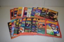 BOX WITH 20+ VINTAGE NINTENDO POWER MAGAZINES 1980'S