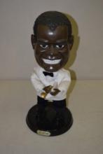 VINTAGE LOUIS ARMSTRONG "SATCHMO" ANIMATED SINGING BOBBLEHEAD FIGURE, 18" TALL