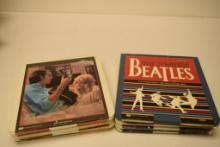 BOX WITH (22) SELECTAVISION VIDEO DISCS, CED, FOR USE IN A SELECTAVISION VIDEO DISC PLAYER,