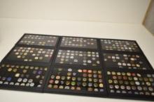 LARGE DISPLAYS OF VARIOUS BEER BOTTLE CAPS CAP COLLECTION