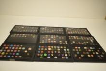 LARGE DISPLAYS OF VARIOUS BEER BOTTLE CAPS CAP COLLECTION