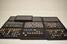 LARGE DISPLAYS OF VARIOUS BEER BOTTLE CAPS CAP COLLECTION