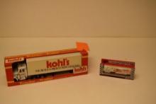KOHLS TOY TRACTOR AND TRAILER AND MATCHBOX TRACTOR
