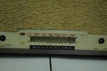 VINTAGE MASTERLINE AM/FM RADIO, SOME KNOBS MISSING