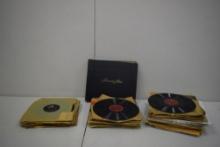 BOX OF UNIQUE 78 RPM ONE SIDED RECORDS