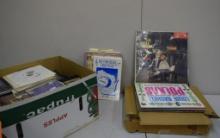 LARGE LOT OF MISC CD'S, 45'S, & LPS'S; POLKAS, ROCK, VARIOUS