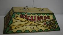 VINTAGE HANGING POOL TABLE LAMP BILLIARDS