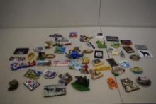 10+ VINTAGE TRAVEL REFRIGERATOR MAGNETS FROM ALL OVER THE GLOBE