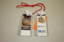 (2) NCAA 2000 FINAL FOUR INDIANAPOLIS PASSES, APRIL 1&3 2000 RCA DOME, BUTLER UNIVERSITY MIDWESTERN