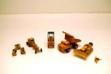 VINTAGE CATERPILLAR DIE CAST MODELS DUMP TRUCK BULLDOZER