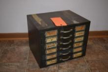 VINTAGE NEW MADE 6 DRAWER INDUSTRIAL PARTS CABINET