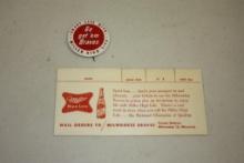 WORLD SERIES MILWAUKEE BRAVES MLB PIN AND TICKET ENVELOPE