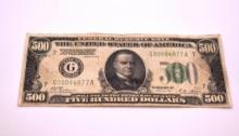 $500 DOLLAR BILL-G MCKINLEY, G00004877A
