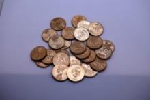 (25) ROLL OF THOMAS JEFFERSON DOLLAR COINS- 25 DOLLARS