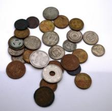 MISC FOREIGN COINS; MULTIPLE YEARS, DENOMINATIONS ETC.