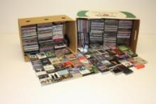 LARGE LOT OF VARIOUS MUSIC CD'S AND TAPES, 1980S, 1990S, MORE, ALL FOR ONE MONEY