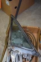 BOX OF MISC. WINDOW REGULATORS, VINTAGE FORD WING WINDOW 1964, LINCOLN C4VB-53222223-B