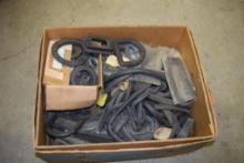 BOX OF VINTAGE AUTOMOTIVE RUBBER GASKETS, ETC.