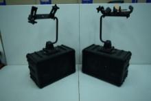 PAIR OF VINTAGE PANASONIC SPEAKERS MODEL; WS-A80WITH BRACKETS P.A. STYLE