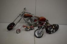 HARLEY DAVIDSON TOY MODEL MOTORCYCLES AS SHOWN