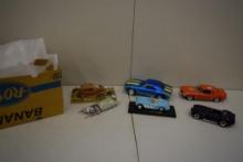 BOX WITH 10+ DIECAST TOY MODEL CARS