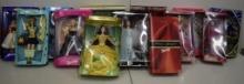 BOX WITH 10+ SPECIAL COLLECTOR EDITION BARBIE NEW IN BOX