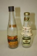 (2) VINTAGE KETCHUP/CATSUP BOTTLES; 120 ANNIVERSARY AND SNIDERS CATSUP ANTIQUE BOTTLES