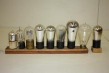EARLY VACUUM TUBE DISPLAY DV-3, VT-204,UV-200,CX301-A, UX226,TS-227, CX-380, RARE