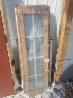 Glass paneled windows misc;