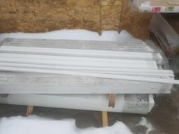 7 1/2 x 2 1/4 (12) in a bundle of white trim