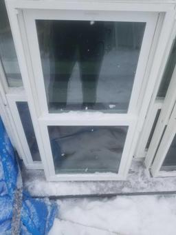 Screened window 24 x 45 1/2