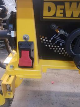 DEWALT Table Saw Model # DW744 and two wheel cart attachment