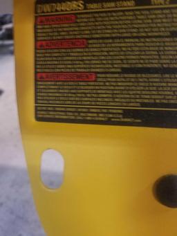 DEWALT Table Saw Model # DW744 and two wheel cart attachment