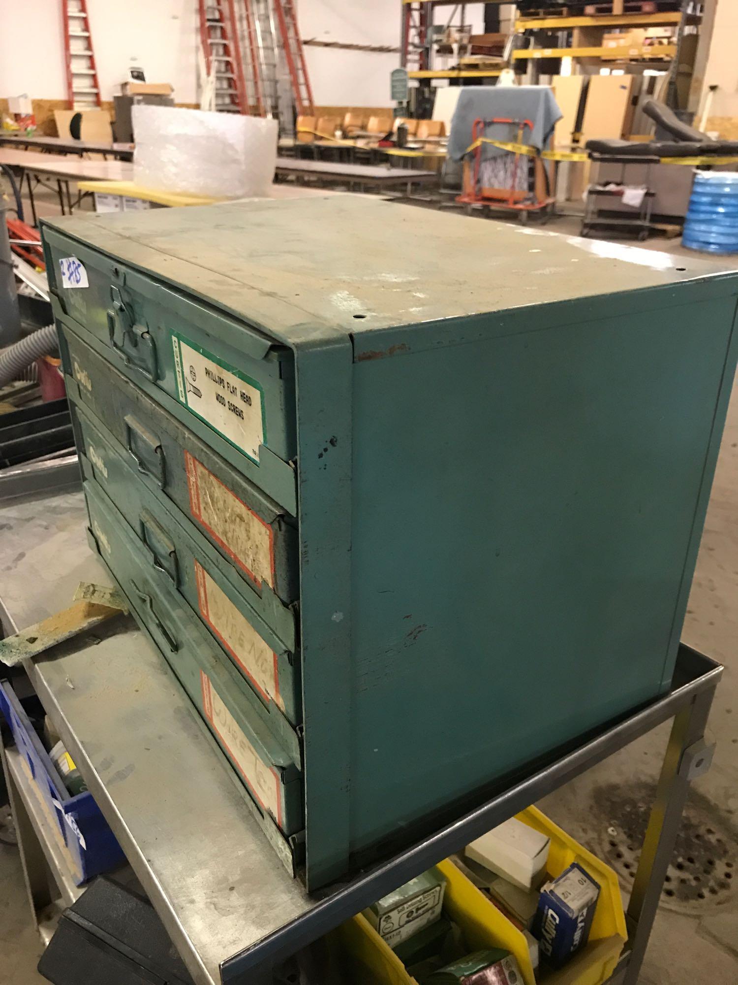 Metal drawer shelving