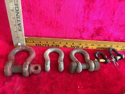 Misc. Items: Stanley Die cast chalk line reel, eye nut, syringe, and more