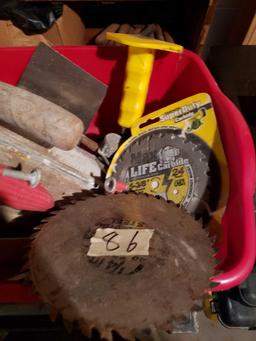 Work bucket with tools