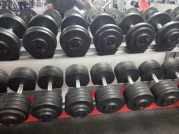 Weight set and display rack