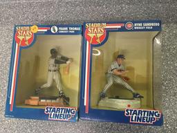 2x Starting Lineup Frank Thomas and Ryne Sandberg