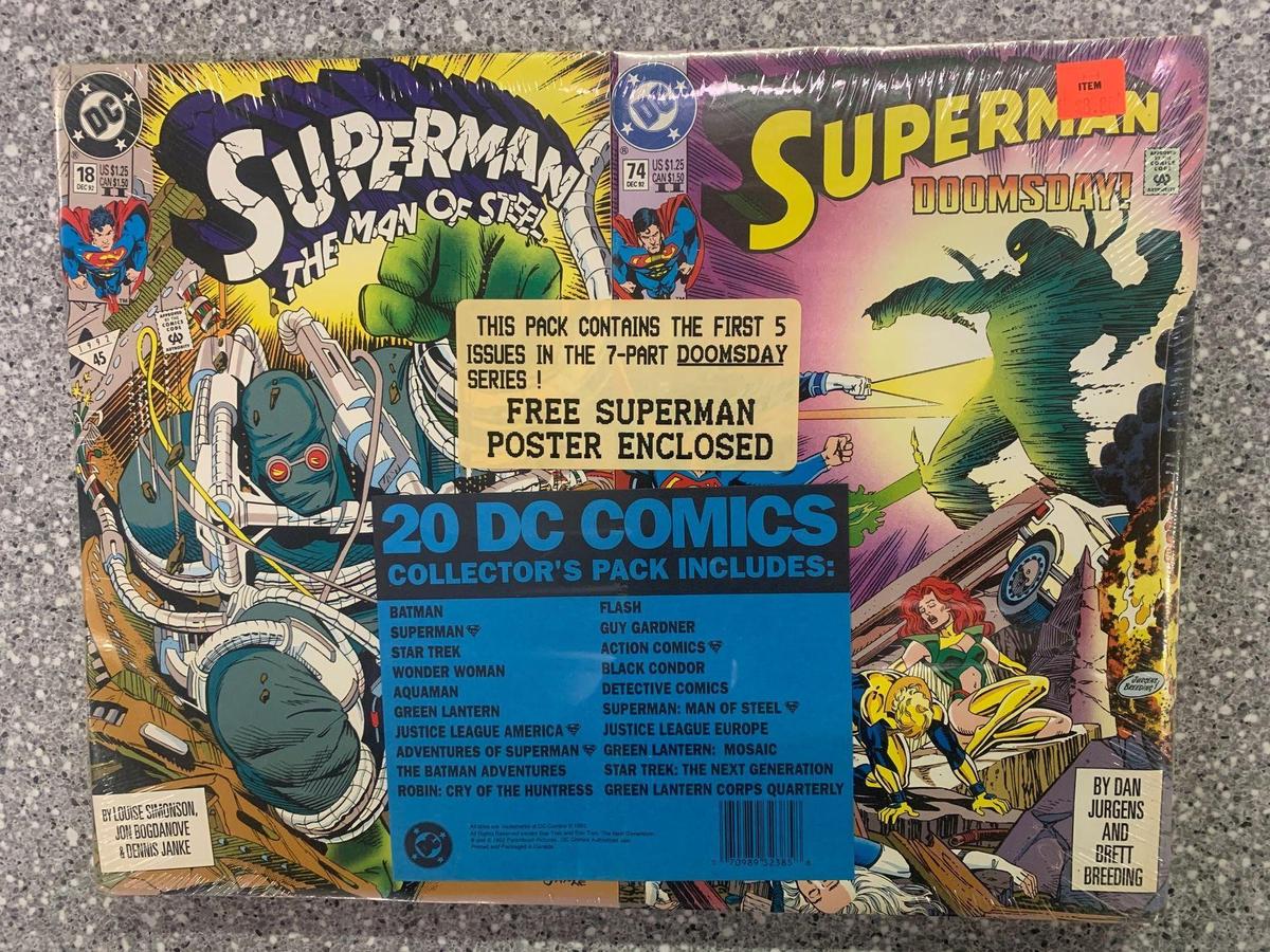 1992 DC Comics Collectors Pack 20 Total sealed package