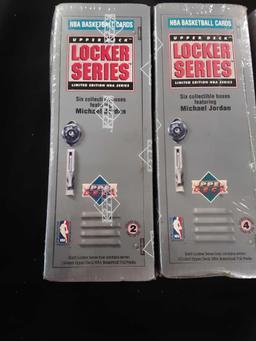 3 unopened boxes of NBA Basketball cards Upper Deck Locker series